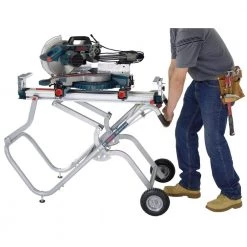 Bosch Portable Folding Gravity Rise Miter Saw Stand with Wheels -Power Tools Accessories Sales Shop bosch tool stands t4b c3 1000