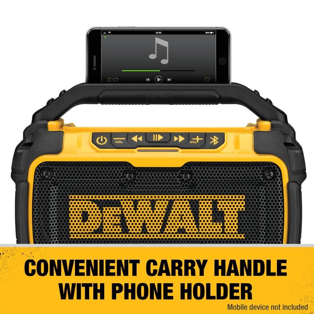DEWALT 20-Volt MAX Bluetooth Speaker 4 DEWALT 20-Volt MAX Bluetooth Speaker - Image 4