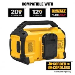 DEWALT 20-Volt MAX Bluetooth Speaker 16 DEWALT 20-Volt MAX Bluetooth Speaker -Power Tools Accessories Sales Shop dewalt jobsite audio dcr010 4f 1000