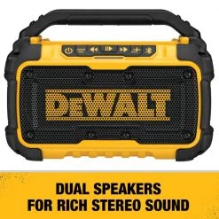 DEWALT 20-Volt MAX Bluetooth Speaker 13 DEWALT 20-Volt MAX Bluetooth Speaker -Power Tools Accessories Sales Shop dewalt jobsite audio dcr010 a0 1000