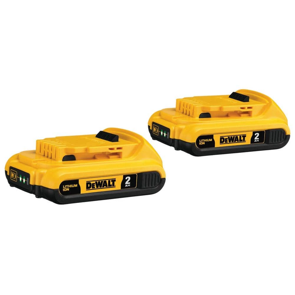 DEWALT 20-Volt MAX Compact Lithium-Ion 2.0Ah Battery Pack (2-Pack) 1 DEWALT 20-Volt MAX Compact Lithium-Ion 2.0Ah Battery Pack (2-Pack)