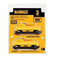 DEWALT 20-Volt MAX Compact Lithium-Ion 3.0Ah Battery Pack (2-Pack) -Power Tools Accessories Sales Shop dewalt outdoor power batteries chargers dcb230 2 4f 1000 1