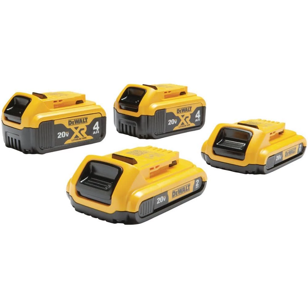 DEWALT 20-Volt MAX Compact Lithium-Ion 2.0 Ah Battery Pack (2-Pack) and 20-Volt MAX XR Lithium-Ion Battery Pack 4.0 Ah (2-Pack) 9 DEWALT 20-Volt MAX Compact Lithium-Ion 2.0 Ah Battery Pack (2-Pack) and 20-Volt MAX XR Lithium-Ion Battery Pack 4.0 Ah (2-Pack) - Image 9