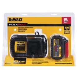 DEWALT FLEXVOLT 20-Volt/60-Volt MAX Lithium-Ion 6.0Ah Battery Pack with 6 Amp Output Charger -Power Tools Accessories Sales Shop dewalt outdoor power batteries chargers dcb606c c3 1000