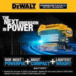 DEWALT 20-Volt MAX POWERSTACK Compact Battery Starter Kit -Power Tools Accessories Sales Shop dewalt outdoor power batteries chargers dcbp034c 4f 1000