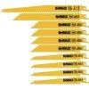 DEWALT Bi-Metal Reciprocating Saw Blade Set with Case (10-Piece)