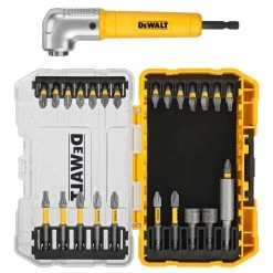 DEWALT MAXFIT Steel Screwdriving Bit Set with Right Angle Adapter (25-Piece)