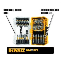 DEWALT Maxfit Screwdriving Set (50-Piece) and Black and Gold Drill Bit Set (10-Piece) -Power Tools Accessories Sales Shop dewalt screwdriver bits dwamf50wdwa1180 40 1000