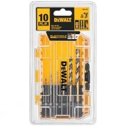 DEWALT Black and Gold Drill Bit Set (10-Piece) -Power Tools Accessories Sales Shop dewalt twist drill bits dwa1180 1d 1000