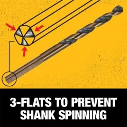 DEWALT Black and Gold Drill Bit Set (10-Piece) -Power Tools Accessories Sales Shop dewalt twist drill bits dwa1180 4f 1000