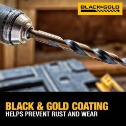DEWALT Black and Gold Drill Bit Set (21-Piece) -Power Tools Accessories Sales Shop dewalt twist drill bits dwa1181 66 1000
