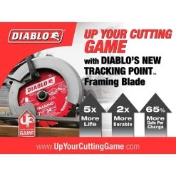 DIABLO 6-1/2 in. x 24-Tooth Tracking Point Framing Wood Circular Saw Blade -Power Tools Accessories Sales Shop diablo circular saw blades d0624r c3 1000