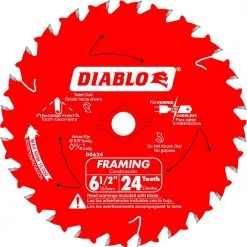 DIABLO Tracking Point 6-1/2 in. x 24-Tooth Framing Circular Saw Blade Value Pack (2-Pack) -Power Tools Accessories Sales Shop diablo circular saw blades d0624rvp c3 1000