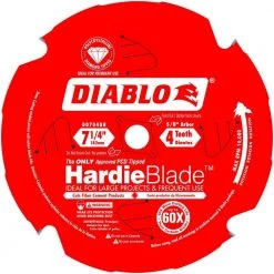 DIABLO HARDIEBlade 7-1/4 in. x 4-Tooth Polycrystalline Diamond (PCD) Tipped Fiber Cement Circular Saw Blade