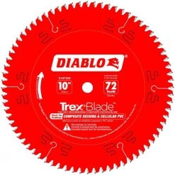 DIABLO TREXBlade 10 in. x 72-Tooth Composite Material/Plastics Circular Saw Blade