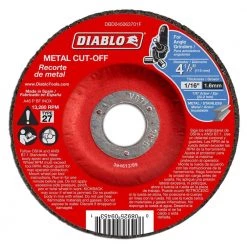 DIABLO 4-1/2 in. x 1/16 in. x 7/8 in. Metal Cut-Off Disc with Type 27 Depressed Center (10-Pack)