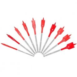 DIABLO SPEEDemon High Speed Steel Spade Bit Set with Pouch (10-Piece)