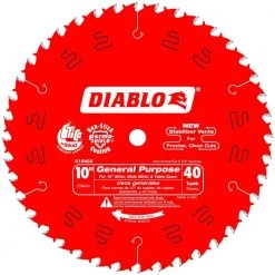DIABLO 10 in. x 40-Tooth General Purpose Circular Saw Blade Value Pack (2-Pack) -Power Tools Accessories Sales Shop diablo table saw blades miter saw blades d104040vp 4f 1000