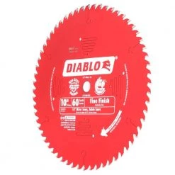 DIABLO 10 in. x 60-Tooth Fine Finish Circular Saw Blade -Power Tools Accessories Sales Shop diablo table saw blades miter saw blades d1060x 40 1000