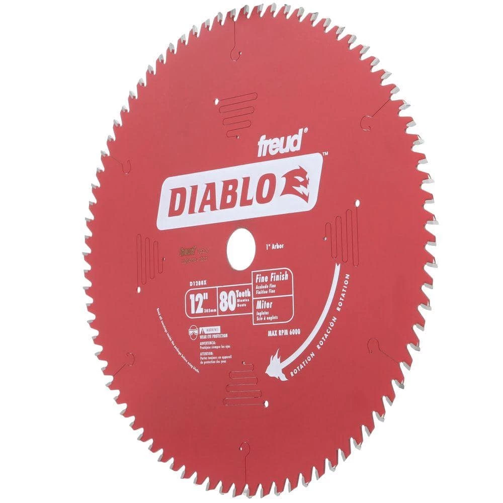 DIABLO 12 in. x 80-Tooth Fine Finish Circular Saw Blade 3 DIABLO 12 in. x 80-Tooth Fine Finish Circular Saw Blade - Image 3