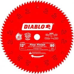 DIABLO 12 in. x 80-Tooth Fine Finish Circular Saw Blade