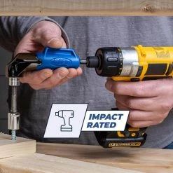 Kreg 90-Degree Pocket Hole Driver Drill Attachment with 3 in. Square Drive Bit 14 Kreg 90-Degree Pocket Hole Driver Drill Attachment with 3 in. Square Drive Bit -Power Tools Accessories Sales Shop kreg bit holders extensions kdrv 90dg fa 1000