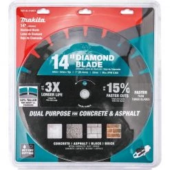 Makita 14 in. Segmented Rim Dual Purpose Diamond Blade -Power Tools Accessories Sales Shop makita diamond blades b 69674 c3 1000