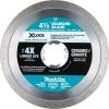 Makita X-LOCK 4-1/2 in. Continuous Rim Diamond Blade for Ceramic and Granite Cutting