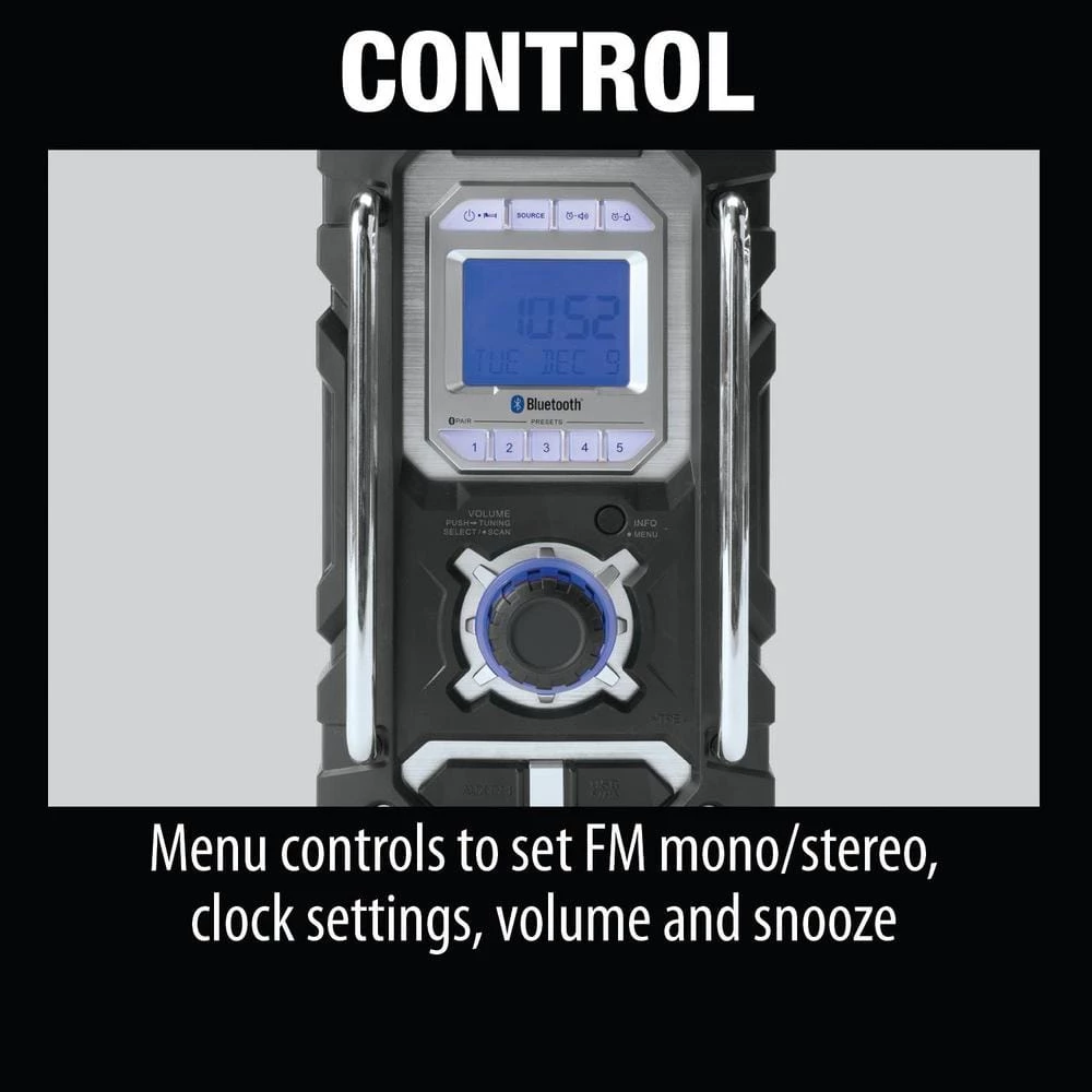 Makita 18V LXT Lithium-Ion Cordless Bluetooth Job Site Radio (Tool Only) 9 Makita 18V LXT Lithium-Ion Cordless Bluetooth Job Site Radio (Tool Only) - Image 9