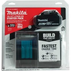 Makita 18V LXT Lithium-Ion High Capacity Battery Pack 4.0Ah with Fuel Gauge and Charger Starter Kit -Power Tools Accessories Sales Shop makita outdoor power batteries chargers bl1840bdc1 77 1000