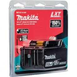 Makita 18V LXT Lithium-Ion High Capacity Battery Pack 5.0Ah with Fuel Gauge -Power Tools Accessories Sales Shop makita outdoor power batteries chargers bl1850b 77 1000 1