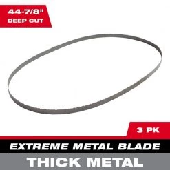 Milwaukee 44-7/8 in. 8/10 TPI Metal Deep Cut Extreme Band Saw Blade (3-Pack) For M18 FUEL/Corded