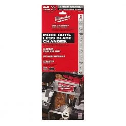 Milwaukee 44-7/8 in. 8/10 TPI Metal Deep Cut Extreme Band Saw Blade (3-Pack) For M18 FUEL/Corded -Power Tools Accessories Sales Shop milwaukee band saw blade 48 39 0601 a0 1000