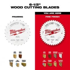 Milwaukee 6-1/2 in. x 40-Tooth Fine Finish Circular Saw Blade 12 Milwaukee 6-1/2 in. x 40-Tooth Fine Finish Circular Saw Blade -Power Tools Accessories Sales Shop milwaukee circular saw blades 48 40 0622 1d 1000