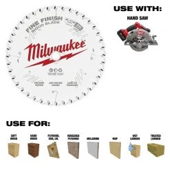 Milwaukee 6-1/2 in. x 40-Tooth Fine Finish Circular Saw Blade (2-Pack) -Power Tools Accessories Sales Shop milwaukee circular saw blades 48 40 0622 48 40 0622 c3 1000