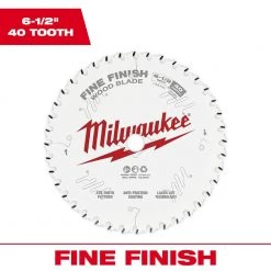 Milwaukee 6-1/2 in. x 40-Tooth Fine Finish Circular Saw Blade