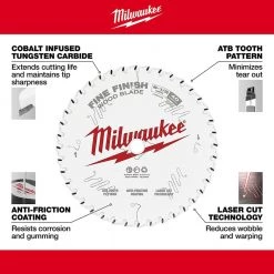 Milwaukee 6-1/2 in. x 40-Tooth Fine Finish Circular Saw Blade 11 Milwaukee 6-1/2 in. x 40-Tooth Fine Finish Circular Saw Blade -Power Tools Accessories Sales Shop milwaukee circular saw blades 48 40 0622 a0 1000