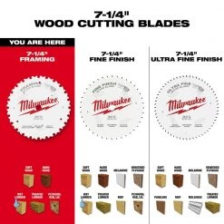 Milwaukee 7-1/4 in. x 24-Tooth Framing Circular Saw Blade -Power Tools Accessories Sales Shop milwaukee circular saw blades 48 40 0720 1d 1000