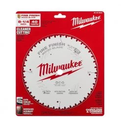 Milwaukee 8-1/4 in. x 40-Tooth Fine Finish Circular Saw Blade -Power Tools Accessories Sales Shop milwaukee circular saw blades 48 40 0822 77 1000