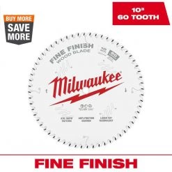 Milwaukee 10 in. x 60-Tooth Fine Finish Circular Saw Blade