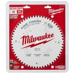 Milwaukee 10 in. x 60-Tooth Fine Finish Circular Saw Blade -Power Tools Accessories Sales Shop milwaukee circular saw blades 48 40 1028 77 1000