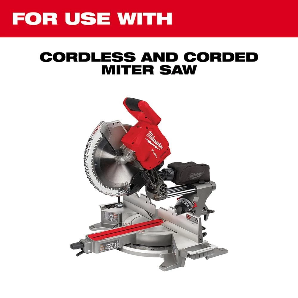 Milwaukee 12 in. x 80-Tooth Fine Finish Circular Saw Blade 4 Milwaukee 12 in. x 80-Tooth Fine Finish Circular Saw Blade - Image 4