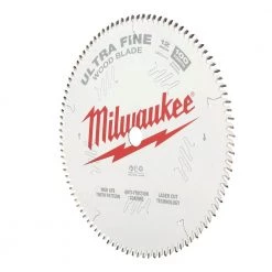 Milwaukee 12 in. x 100-Tooth Carbide Ultra Fine Finish Circular Saw Blade (2-Pack) -Power Tools Accessories Sales Shop milwaukee circular saw blades 48 40 1228 48 40 1228 40 1000