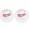 Milwaukee 12 in. x 100-Tooth Carbide Ultra Fine Finish Circular Saw Blade (2-Pack)