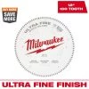 Milwaukee 12 in. x 100-Tooth Ultra Fine Finish Circular Saw Blade