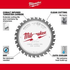 Milwaukee 5-3/8 in. x 30 Teeth Metal & Stainless Cutting Circular Saw Blade -Power Tools Accessories Sales Shop milwaukee circular saw blades 48 40 4070 a0 1000