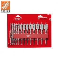 Milwaukee High Speed Wood Spade Bit Set with SWITCHBLADE Plumbers Selfeed Bits Set (18-Piece) -Power Tools Accessories Sales Shop milwaukee drill bit combination sets 48 27 1520 49 22 5100 c3 1000
