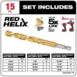 Milwaukee SHOCKWAVE Impact Duty Alloy Steel Screw Drill/Driver Bit Set (60-Piece) -Power Tools Accessories Sales Shop milwaukee drill bit combination sets 48 32 4023 48 89 4630 40 1000