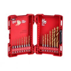 Milwaukee SHOCKWAVE Impact Duty Alloy Steel Screw Driver Bit Set with Titanium Drill Bit Set and Holesaw Set (73-Piece) 21 Milwaukee SHOCKWAVE Impact Duty Alloy Steel Screw Driver Bit Set with Titanium Drill Bit Set and Holesaw Set (73-Piece) -Power Tools Accessories Sales Shop milwaukee drill bit combination sets 48 32 4023 48 89 4630 49 22 4025 1f 1000