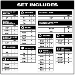 Milwaukee SHOCKWAVE Impact Duty Electrician's Drill and Alloy Steel Screw Driver Bit Set (52-Piece) -Power Tools Accessories Sales Shop milwaukee drill bit combination sets 48 32 4025 40 1000